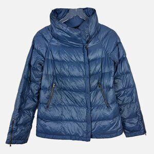 Alysi Quilted Puffer Jacket Women's Size US 2 Blue Lightweight Warm Packable